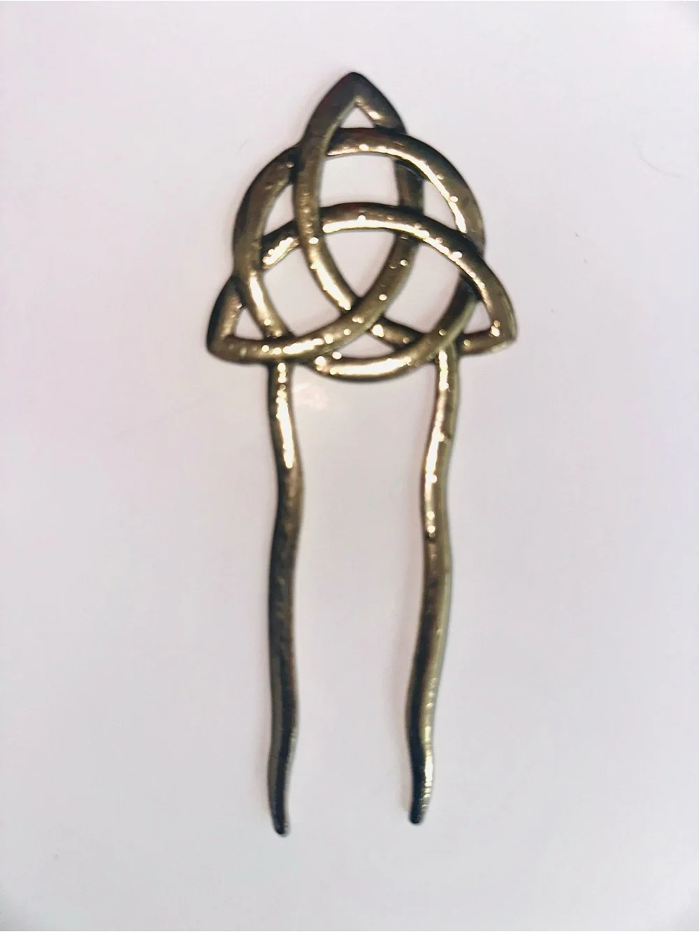 Celtic Knot Hair Fork - Gold Tone